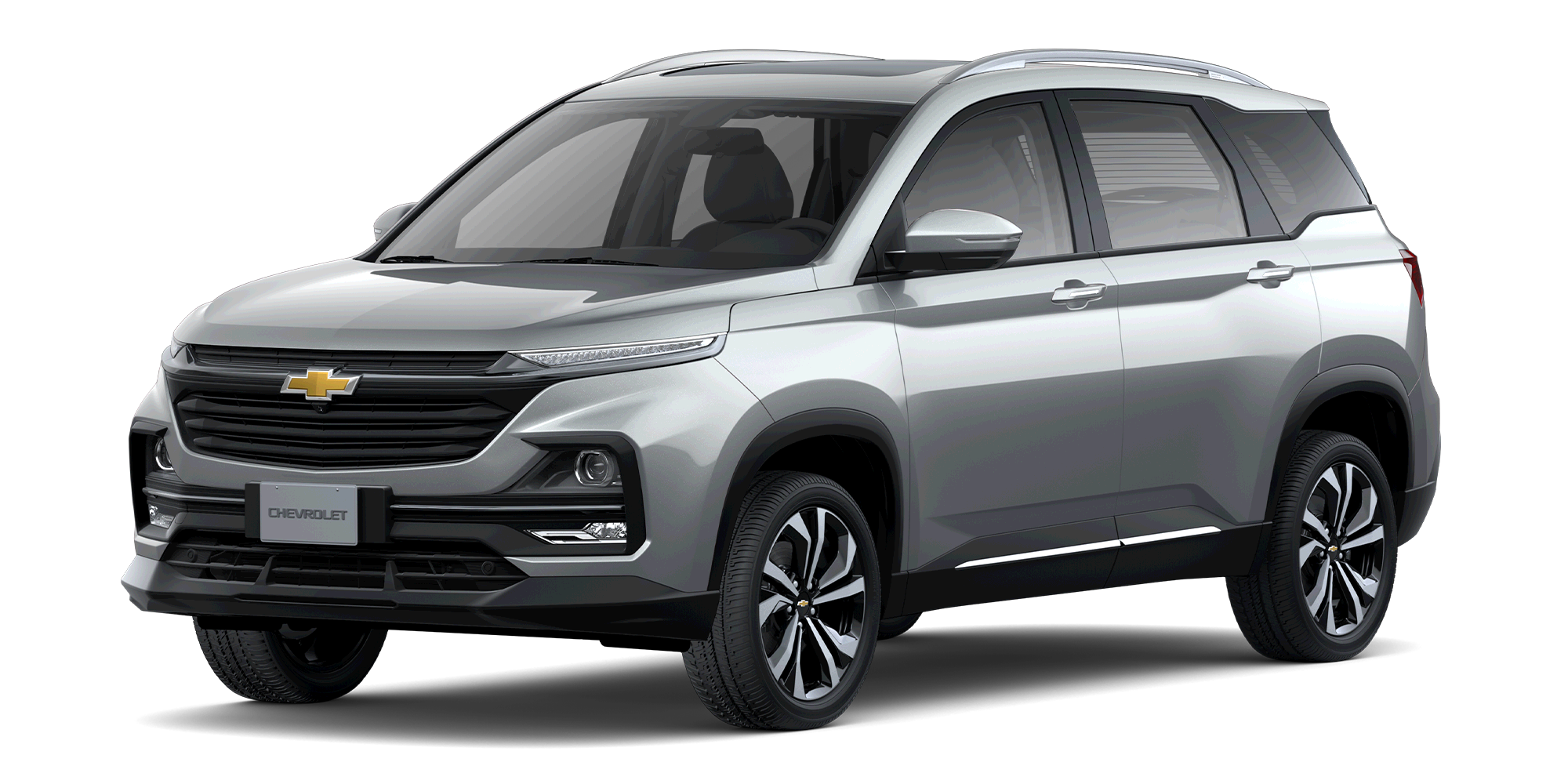 Descubre la SUV Chevrolet Captiva Turbo en color plateado