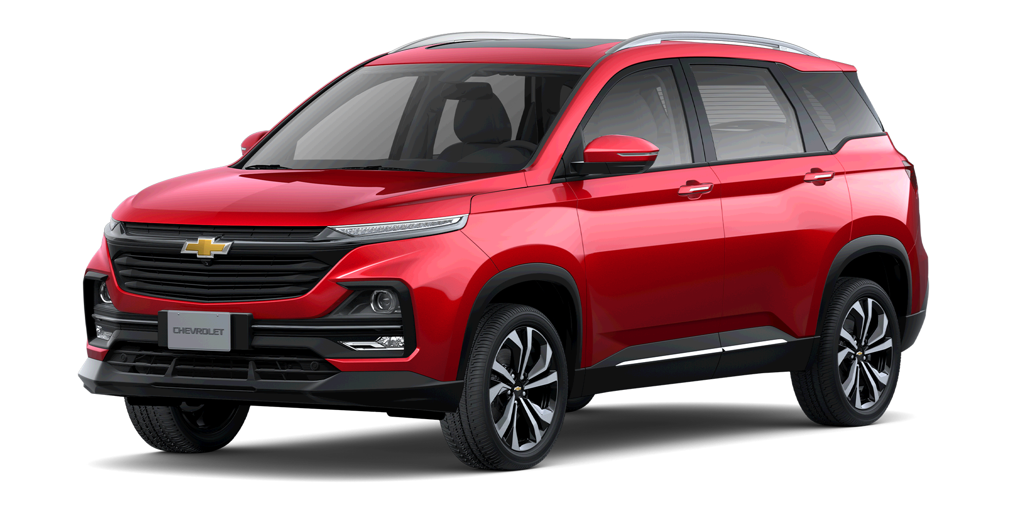 Descubre la SUV Chevrolet Captiva Turbo en color rojo