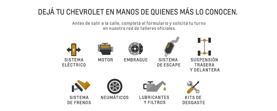 Chevrolet - Agendá el servicio para tu auto