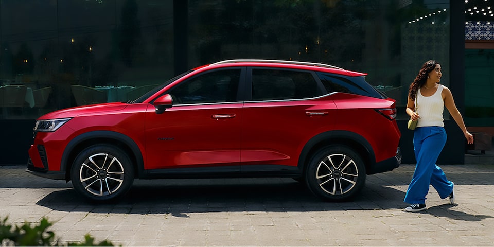  Vista lateral de la Chevrolet Groove