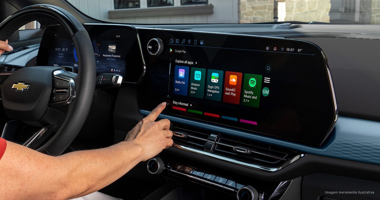 Apps da Multimídia do Equinox EV