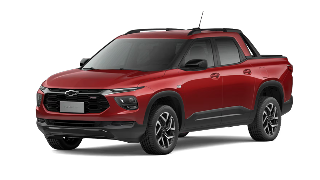 CGI Chevrolet Montana em fundo branco (infinito)