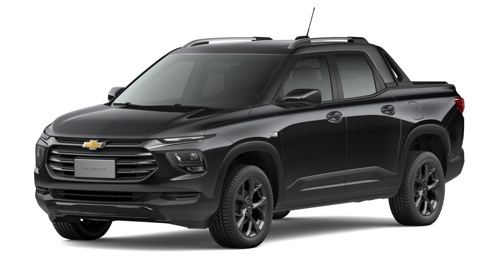 Elige la nueva pickup Chevrolet Montana color negro metálico