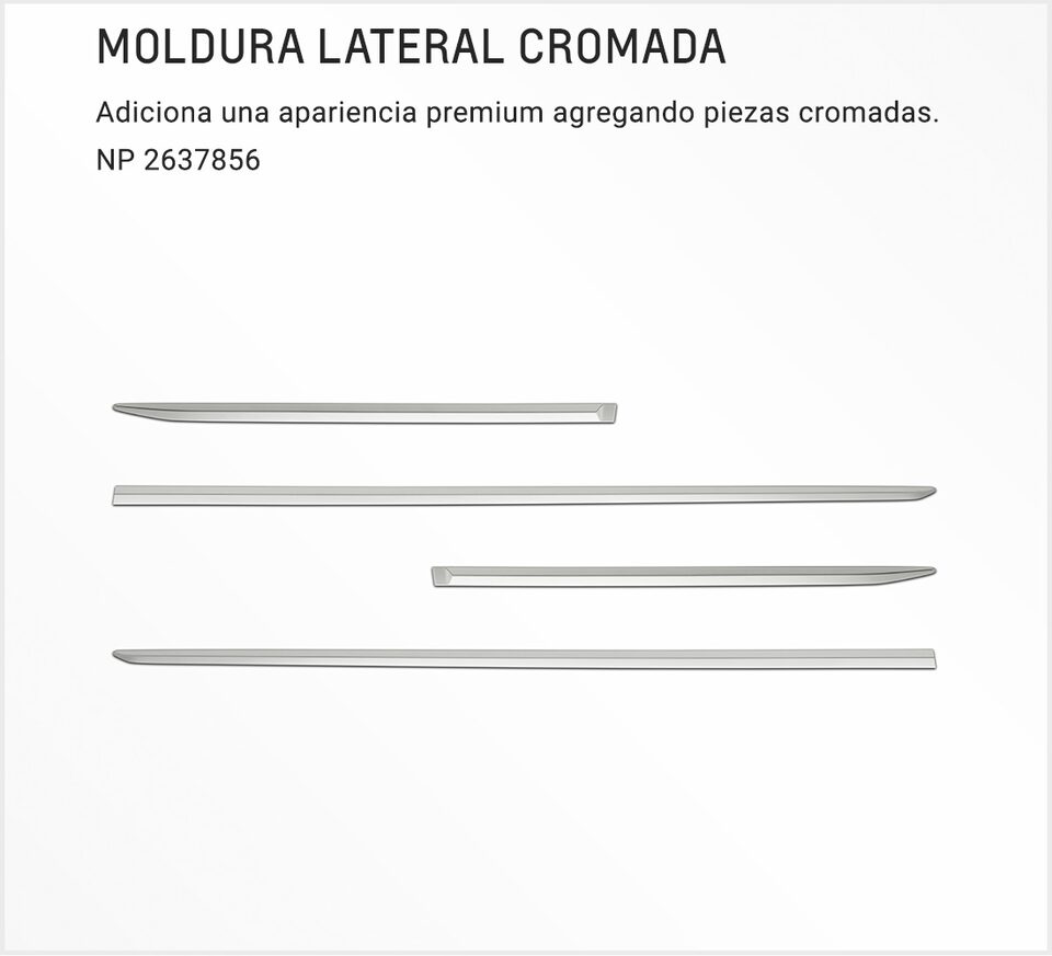 Chevrolet Onix Turbo Accesorios - Moldura Lateral de tu Carro Familiar Descripcion