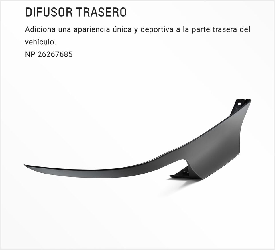Chevrolet Onix Turbo Accesorios - Descripcion de Difusor Trasero de tu Carro Familiar 