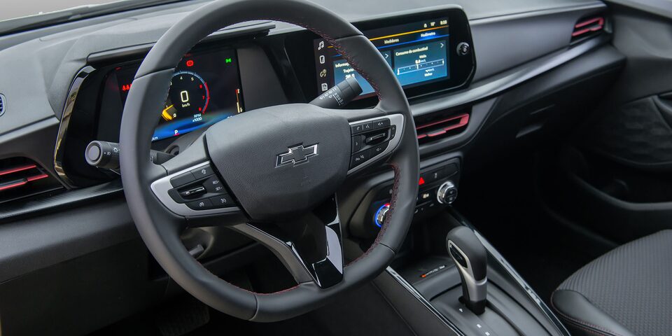 Vista completa del Tablero del Chevrolet Onix.