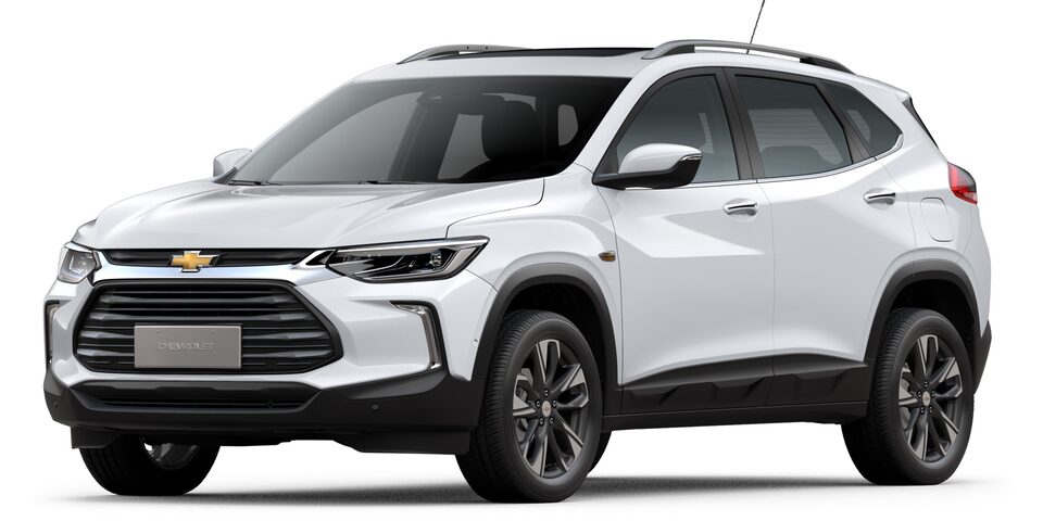 Elige tu camioneta Chevrolet Tracker Turbo en color blanco