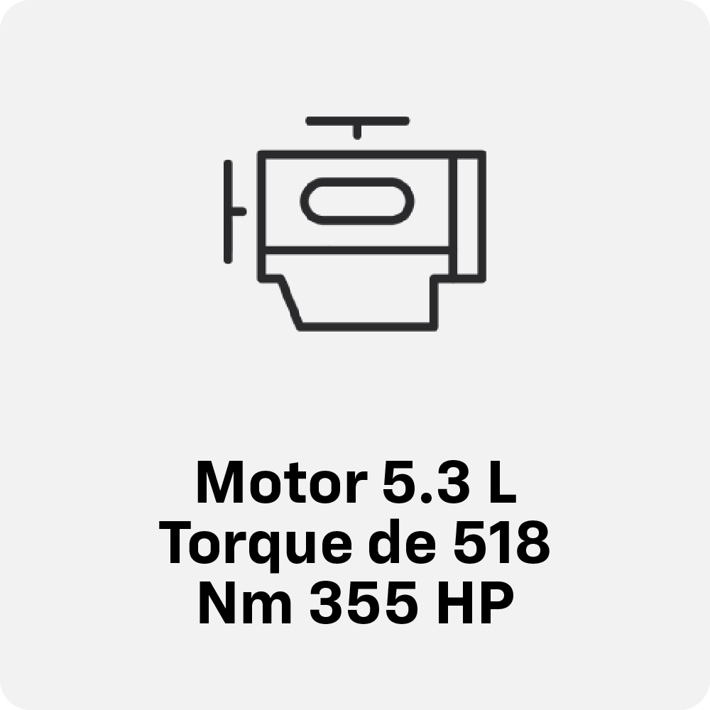 Ícono de motor 5,3 L.