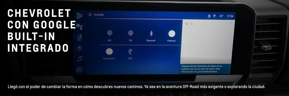 Con Google Built-In conducir tu Chevrolet es una experiencia integrada y personalizada
