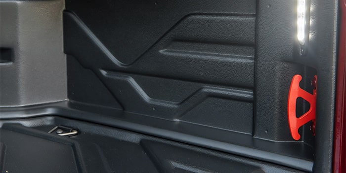 Accesorios de Carga - Chevrolet S10 - ganchos de agarre para protector de caja naranja