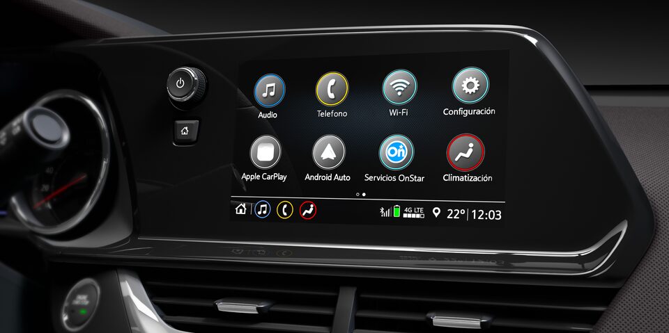Detalle de la paantala de la nueva pickup Chevrolet Montana