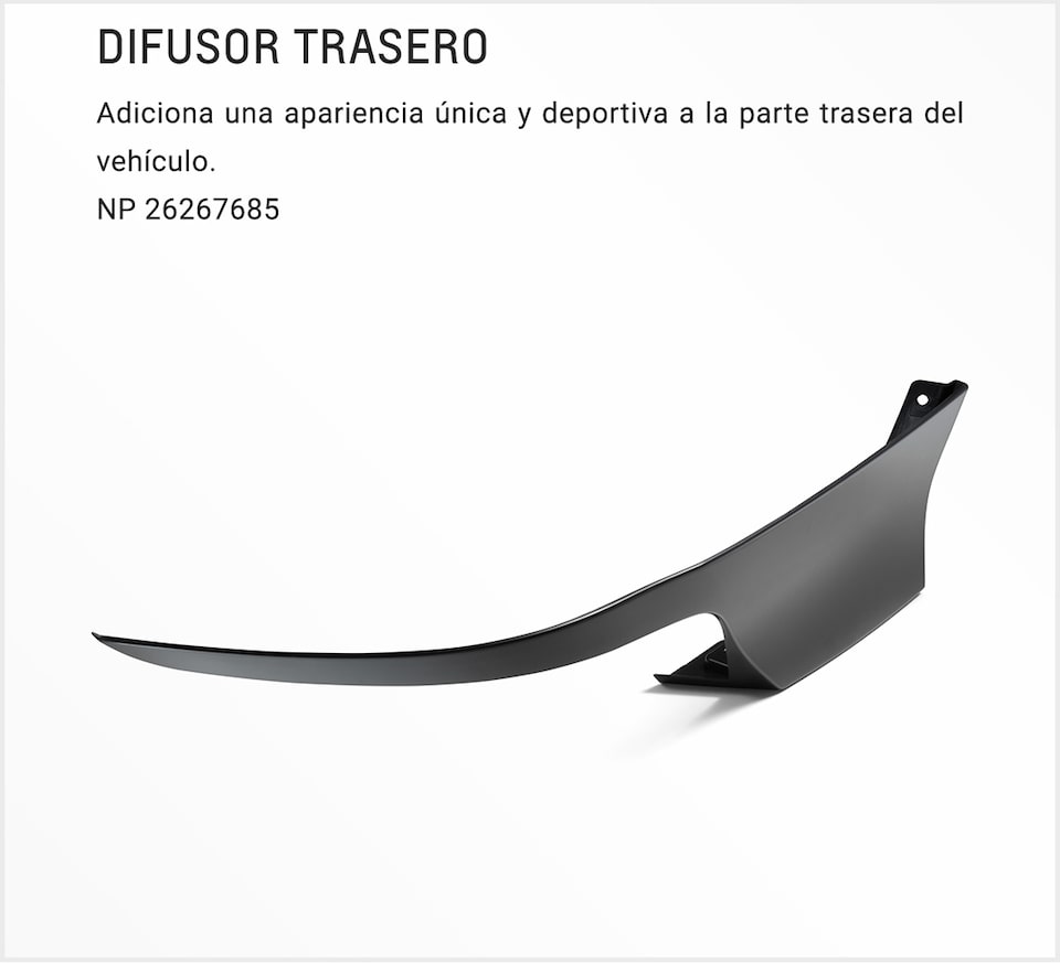 Chevrolet Onix Sedán - Difusor Trasero para tu Auto Familiar