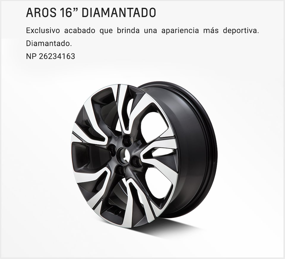 Chevrolet Onix Sedán - Aros 16 Diamantado para tu Auto Familiar