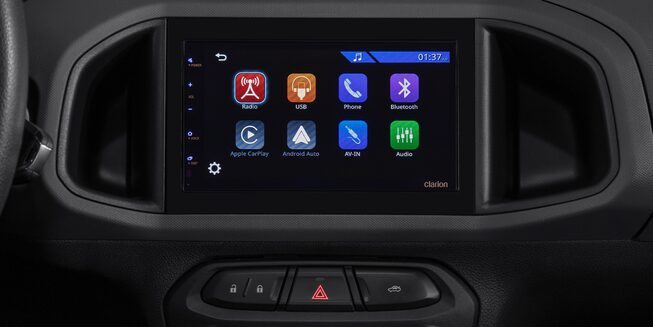 Vista de la pantalla del Chevrolet Joy Sedán Black Edition