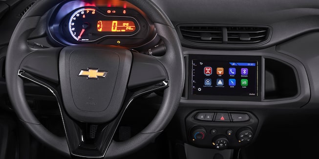 Vista del tablero del Chevrolet Joy Sedán Black Edition