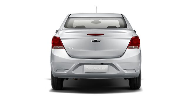 Vista posterior del nuevo Chevrolet Joy Sedán