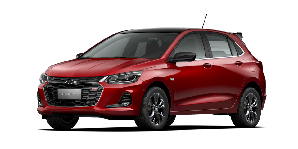 Chevrolet Onix Turbo RS color rojo