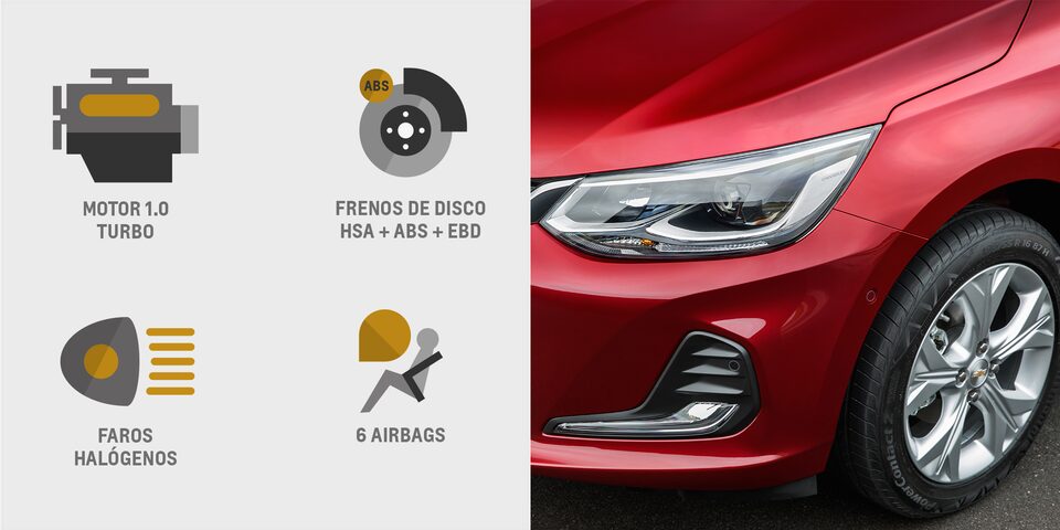 Vive la potencia y seguridad del Chevrolet Onix Turbo HB