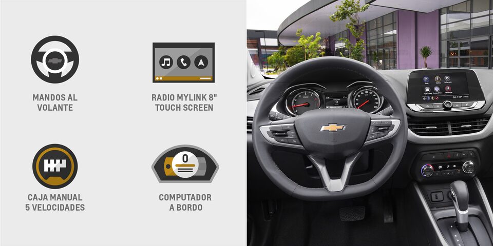 Experimenta el confort de manejar Chevrolet Onix Turbo HB