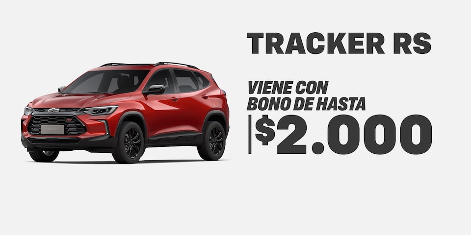 Chevrolet Tracker RS - Viene con bono de hasta $2.000