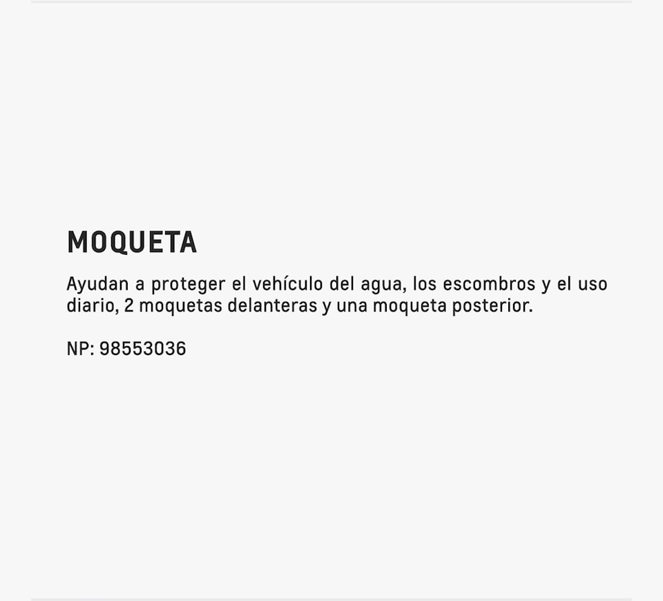 Chevrolet - Groove - Accesorios - Moqueta - Copy