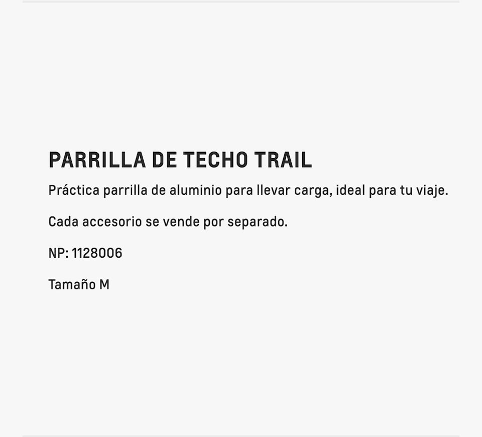 Chevrolet - Groove - Accesorios - Parrilla de techo Trial - Copy