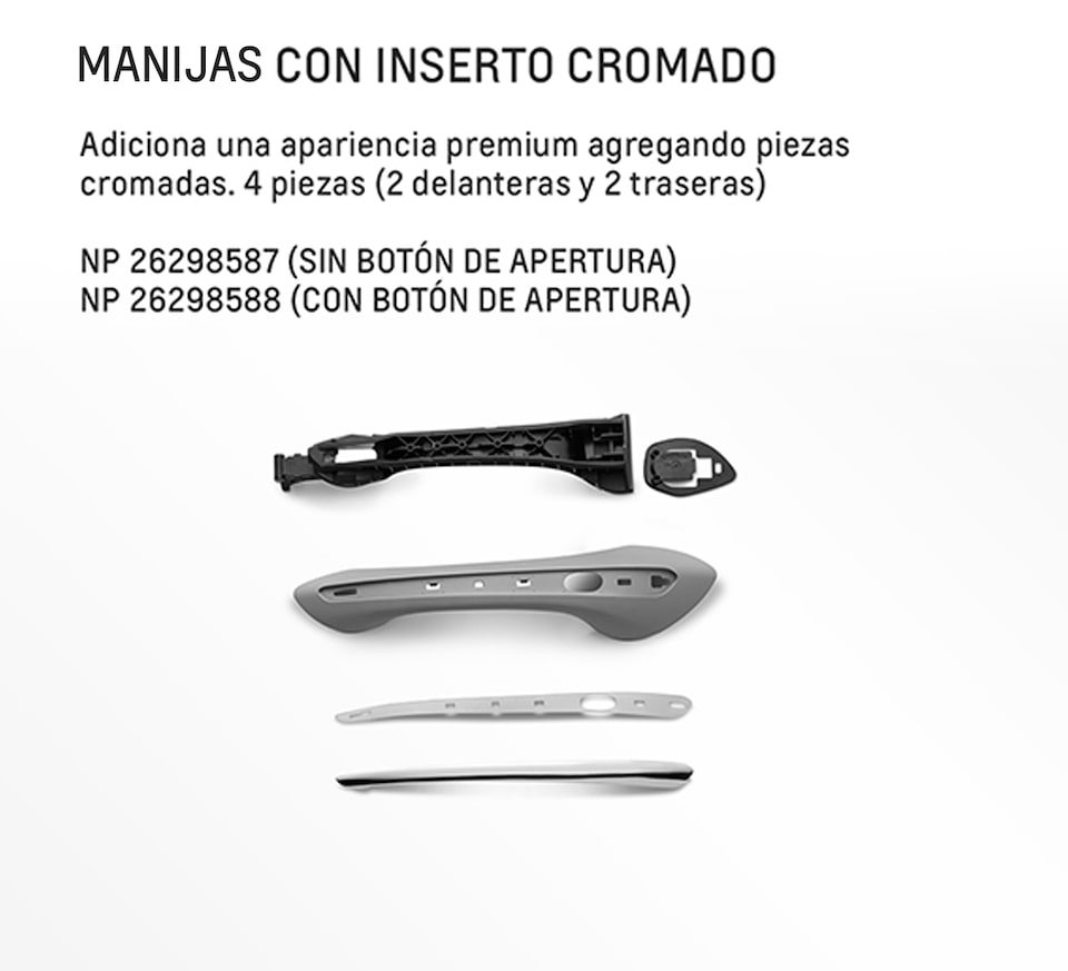 Chevrolet Tracker Turbo Accesorios Kit Elegance - Manillas de tu Camioneta SUV