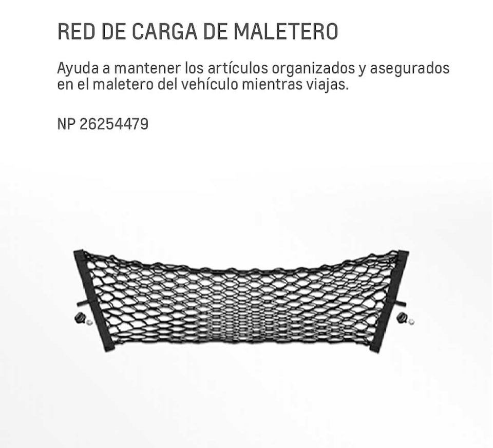 Chevrolet Tracker Turbo Accesorios Carga - Red de Carga de tu Camioneta SUV