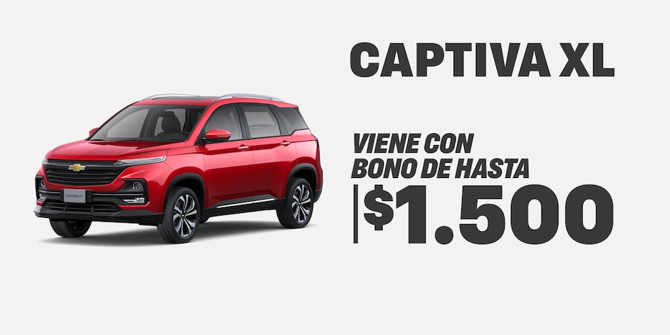 Chevrolet Captiva XL - Viene con bono de hasta $1.500