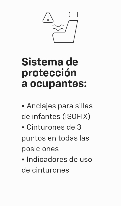 Chevrolet Captiva XL trae el sistema de protección a ocupantes