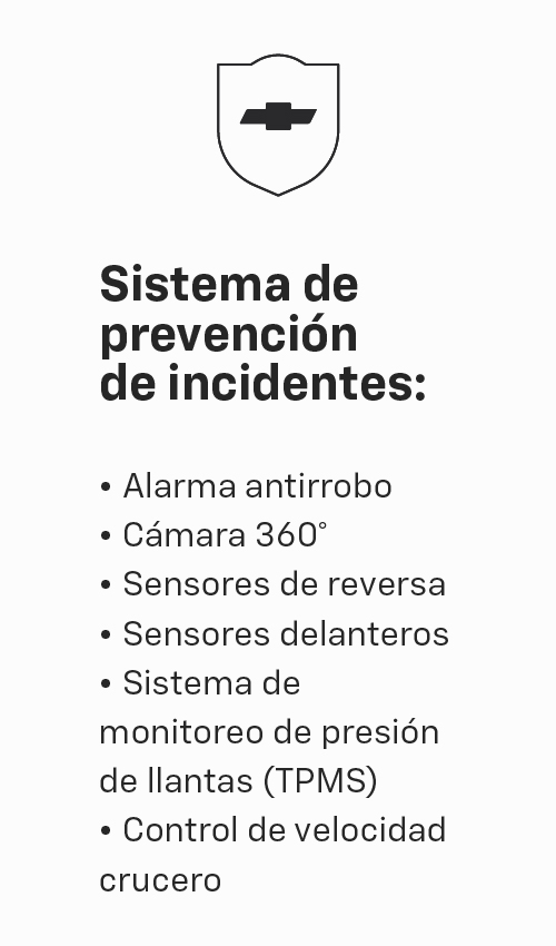 Chevrolet Captiva XL trae el sistema de prevención de incidentes