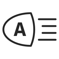 ícono de focos con encendido automático.