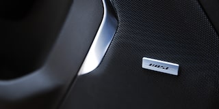 Imagen en detalle de una de las bocinas Bose.