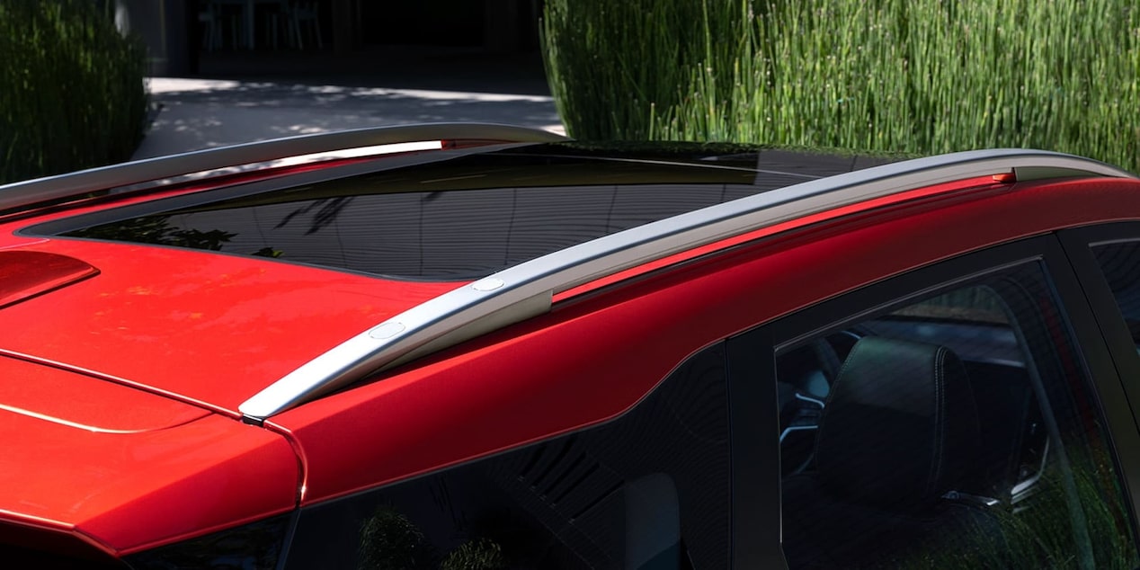 Vista cercana del techo panorámico de la Chevrolet Captiva XL.