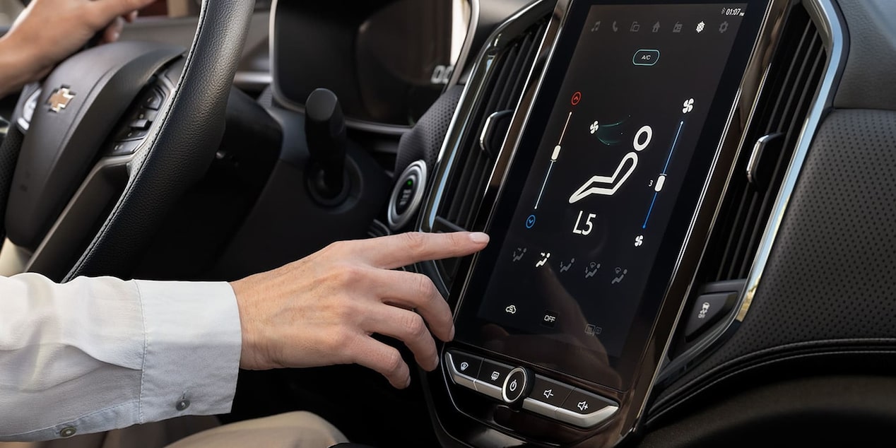 Pantalla táctil de 10,4 pulgadas de la Chevrolet Captiva XL.