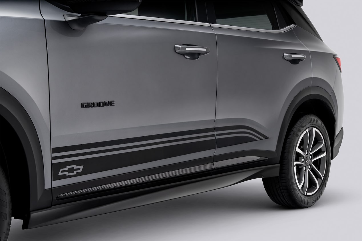 Diseño tipo B de la calcomanía lateral de la Chevrolet Groove.