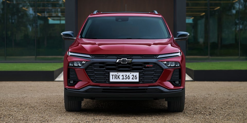 Vista frontal de la Chevrolet Tracker.