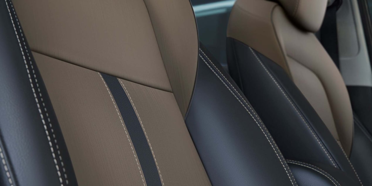 Vista en detalle de los asientos de la Chevrolet Tracker.