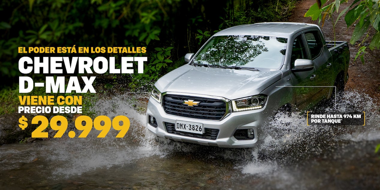 Chevrolet DMAX pickup 4x4, aventura y resistencia al mejor precio