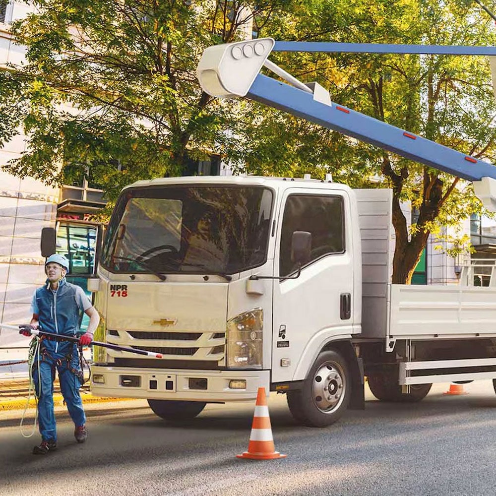 Camión Chevrolet utilitario, seguridad y potencia para trabajos de carga pesada