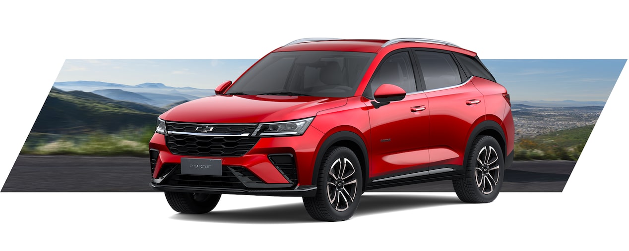 Chevrolet Groove SUV rojo, diseño deportivo y elegante, ideal para quienes buscan seguridad y confort