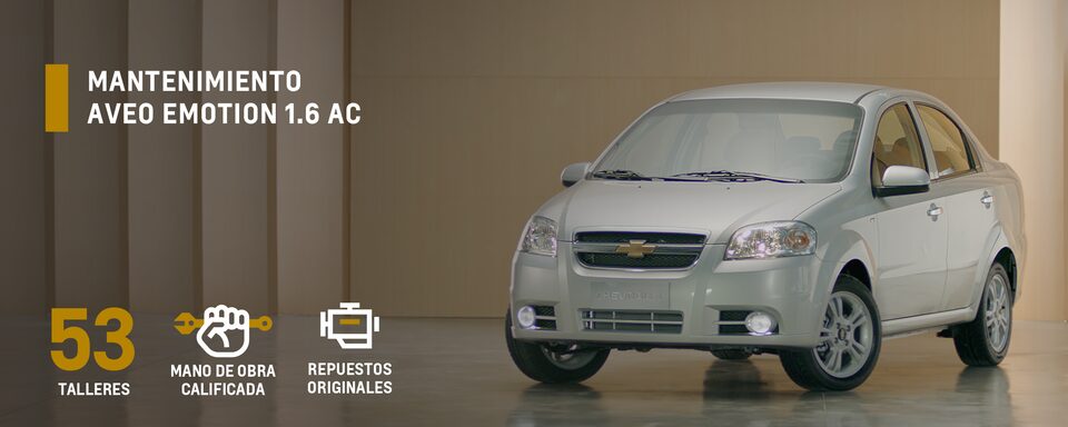 Mantenimiento Chevrolet Aveo Emotion AC 1.6