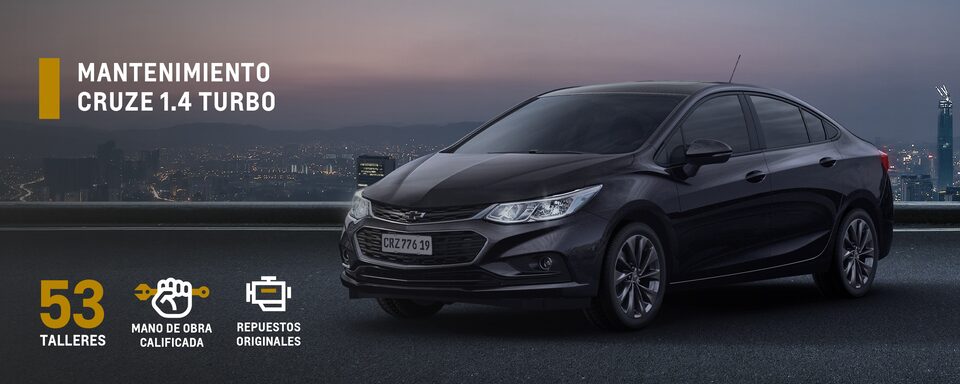 Realiza el mantenimiento de tu camioneta Chevrolet Cruze 1.4 Turbo