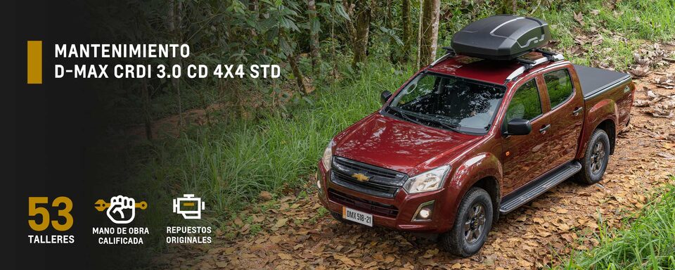 Realiza el mantenimiento de tu camioneta Chevrolet D-Max CRDI 3.0 CD 4X4 STD