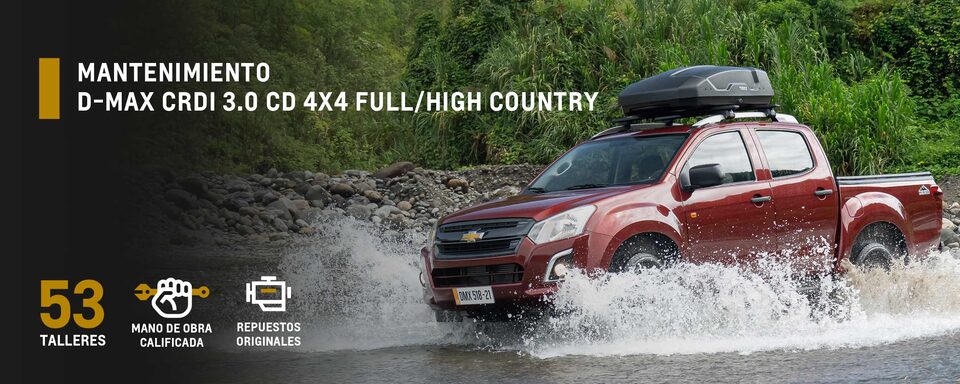 Realiza el mantenimiento de tu camioneta Chevrolet D-Max CRDI 3.0 CD 4X4 Full/High Country