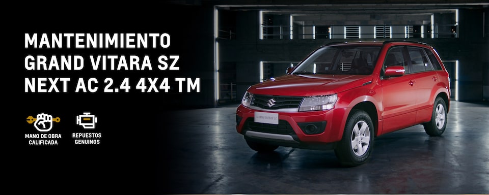 Realiza el mantenimiento programado de tu Chevrolet Grand Vitara SZ Next AC 2.4 4x4 TM y manten tu carro en optimas condiciones