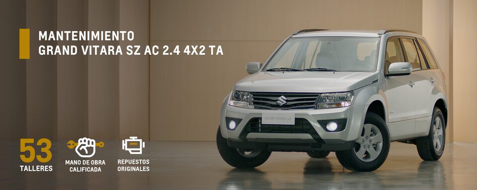 Realiza el mantenimiento programado de tu Chevrolet Grand Vitara SZ AC 2.4 4x2 TA y manten tu carro en optimas condiciones