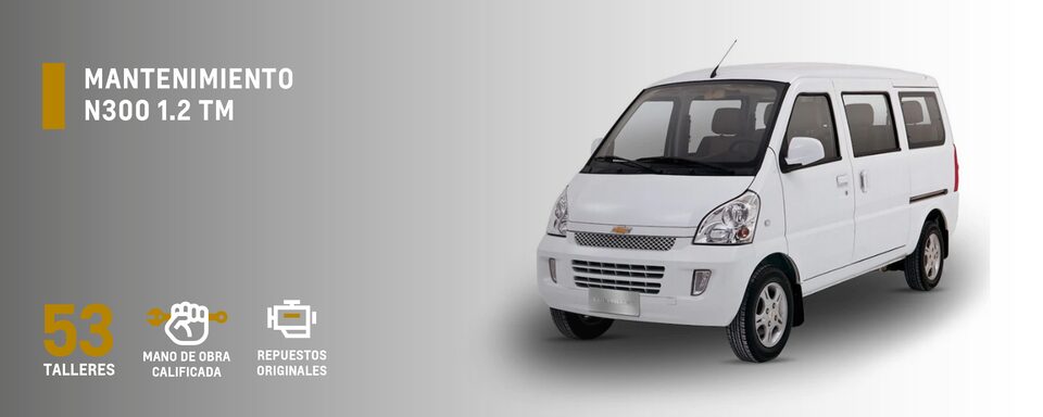 Realiza el mantenimiento de tu camioneta Chevrolet N300 1.2 TM