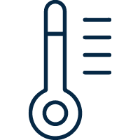 Ícono de temperatura del motor.
