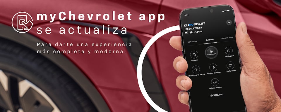 Nueva App myChevrolet aún más completa y moderna para tí